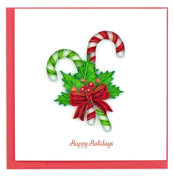 Candy Cane Christmas Card HD632