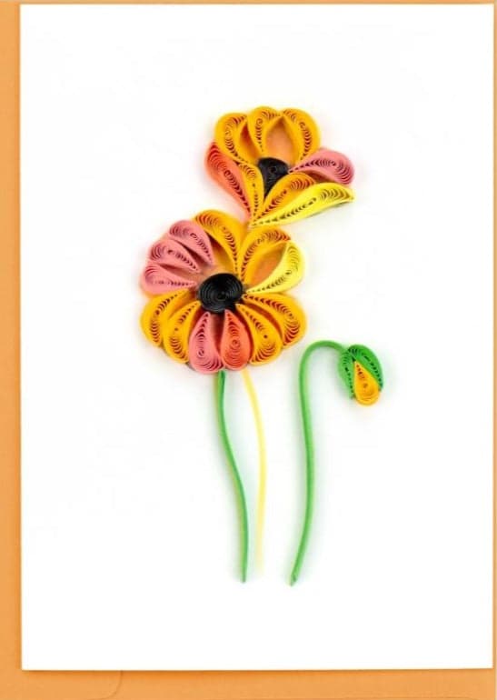 Orange Poppies Gift Enclosure GE574